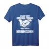 Ich bat Gott um einen Freund und er gab mir meinen Sohn T-Shirt – Personalisiertes Geschenk für frischgebackene Väter, Taufe & Vatertag