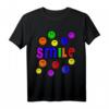 HapDog T-Shirt mit buntem Smiley-Text und fröhlichen Smileys - Künstlerisches Graffiti-Design für Naturliebhaber