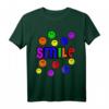 HapDog T-Shirt mit buntem Smiley-Text und fröhlichen Smileys - Künstlerisches Graffiti-Design für Naturliebhaber