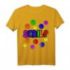 HapDog T-Shirt mit buntem Smiley-Text und fröhlichen Smileys - Künstlerisches Graffiti-Design für Naturliebhaber
