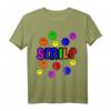 HapDog T-Shirt mit buntem Smiley-Text und fröhlichen Smileys - Künstlerisches Graffiti-Design für Naturliebhaber