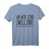 Zwillingsschwester Geschenk & Zwillingsbruder Spruch T-Shirt – Lustiges Geschwistergeschenk für Zwillinge egal ob Kinder oder Erwachsene