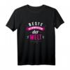 Beste Schwester der Welt Design T-Shirt – Perfektes Geschenk für die liebste Schwester, Bruder oder werdende Schwester