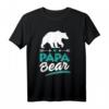 Herren Cooles Papa Bär Grafik Design - Vatertag Papa Geschenk T-Shirt für Camper, Familienväter & Zeltliebhaber