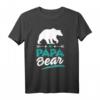 Herren Cooles Papa Bär Grafik Design - Vatertag Papa Geschenk T-Shirt für Camper, Familienväter & Zeltliebhaber