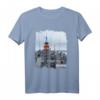 Enjoy Herren Damen Kinder Cool New York City Skyline Graphic T-Shirt – Modisches NYC Shirt mit Freiheitsstatue & Skyline für die ganze Familie