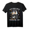 Ich mag halt Pinguine Kinder Mädchen Damen T-Shirt - Lustiges Pinguin Design als Geschenkidee für Weihnachten & Geburtstag