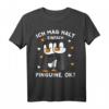 Ich mag halt Pinguine Kinder Mädchen Damen T-Shirt - Lustiges Pinguin Design als Geschenkidee für Weihnachten & Geburtstag