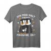 Ich mag halt Pinguine Kinder Mädchen Damen T-Shirt - Lustiges Pinguin Design als Geschenkidee für Weihnachten & Geburtstag