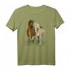 Zeichnung liebender Pferde - Pferdemotiv T-Shirt für Pferdeliebhaber, Reiter & Tierfans, perfektes Geschenk