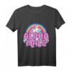 Ironic Alpha Male Unicorn Rainbow T-Shirt für Herren und Damen – Buntes, humorvolles Graphic Tee für Ironie und Style
