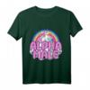 Ironic Alpha Male Unicorn Rainbow T-Shirt für Herren und Damen – Buntes, humorvolles Graphic Tee für Ironie und Style