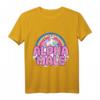 Ironic Alpha Male Unicorn Rainbow T-Shirt für Herren und Damen – Buntes, humorvolles Graphic Tee für Ironie und Style