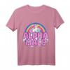 Ironic Alpha Male Unicorn Rainbow T-Shirt für Herren und Damen – Buntes, humorvolles Graphic Tee für Ironie und Style