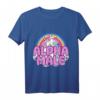 Ironic Alpha Male Unicorn Rainbow T-Shirt für Herren und Damen – Buntes, humorvolles Graphic Tee für Ironie und Style