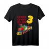 Kinder Eisenbahn 3. Geburtstag T-Shirt mit Lokomotive - Zug Design für Jungen zum Geburtstag & als Dekoration
