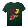Kinder Eisenbahn 3. Geburtstag T-Shirt mit Lokomotive - Zug Design für Jungen zum Geburtstag & als Dekoration