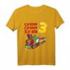 Kinder Eisenbahn 3. Geburtstag T-Shirt mit Lokomotive - Zug Design für Jungen zum Geburtstag & als Dekoration
