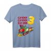 Kinder Eisenbahn 3. Geburtstag T-Shirt mit Lokomotive - Zug Design für Jungen zum Geburtstag & als Dekoration