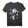 Kinder Astronaut T-Shirt zum 7. Geburtstag - Weltraum Outfit für Jungen & Mädchen, perfekte Party- und Geschenkidee