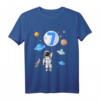 Kinder Astronaut T-Shirt zum 7. Geburtstag - Weltraum Outfit für Jungen & Mädchen, perfekte Party- und Geschenkidee