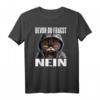 Lustiges Katzen Spruch T-Shirt – Bevor Du Fragst Nein! Witziges Statement für Morgenmuffel, Schichtarbeiter & Katzenliebhaber