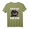 Lustiges Katzen Spruch T-Shirt – Bevor Du Fragst Nein! Witziges Statement für Morgenmuffel, Schichtarbeiter & Katzenliebhaber