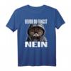 Lustiges Katzen Spruch T-Shirt – Bevor Du Fragst Nein! Witziges Statement für Morgenmuffel, Schichtarbeiter & Katzenliebhaber