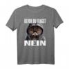 Lustiges Katzen Spruch T-Shirt – Bevor Du Fragst Nein! Witziges Statement für Morgenmuffel, Schichtarbeiter & Katzenliebhaber