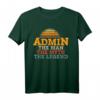 Admin Retro Vintage Hacker IT Computer Geschenk T-Shirt – Perfektes Nerd- und Programmierergeschenk für Weihnachten & Geburtstag