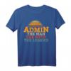 Admin Retro Vintage Hacker IT Computer Geschenk T-Shirt – Perfektes Nerd- und Programmierergeschenk für Weihnachten & Geburtstag