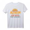 Admin Retro Vintage Hacker IT Computer Geschenk T-Shirt – Perfektes Nerd- und Programmierergeschenk für Weihnachten & Geburtstag
