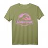 Jurassic Park Retro Neon Pink Logo T-Shirt - Offiziell lizenzierte Dinosaurier Mode für Fans
