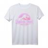 Jurassic Park Retro Neon Pink Logo T-Shirt - Offiziell lizenzierte Dinosaurier Mode für Fans