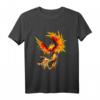 Rising Phoenix Fire Fenix Inspirierendes Fantasy-Geschenk T-Shirt – Symbol der Erneuerung, Wiedergeburt & Inspiration für Männer, Frauen, Kinder