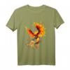 Rising Phoenix Fire Fenix Inspirierendes Fantasy-Geschenk T-Shirt – Symbol der Erneuerung, Wiedergeburt & Inspiration für Männer, Frauen, Kinder