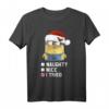 HapDog Minions T-Shirt - Naughty Nice I Tried Checkboxes Santa Minion, Offiziell Lizenzierter Partyhit