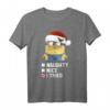 HapDog Minions T-Shirt - Naughty Nice I Tried Checkboxes Santa Minion, Offiziell Lizenzierter Partyhit