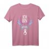Kinder Ich Bin Schon 8 Mädchen - Pferde Geburtstags T-Shirt für 8-jährige Mädchen, Pferde-Motto Outfit für Geburtstag & Party