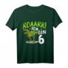Kinder 6. Geburtstag Dino Dinosaurier T-Shirt - Cooles Geburtstagsoutfit für Dino-Fans & Dino-Party Motto