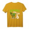 Kinder 6. Geburtstag Dino Dinosaurier T-Shirt - Cooles Geburtstagsoutfit für Dino-Fans & Dino-Party Motto