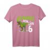 Kinder 6. Geburtstag Dino Dinosaurier T-Shirt - Cooles Geburtstagsoutfit für Dino-Fans & Dino-Party Motto