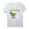 Kinder 6. Geburtstag Dino Dinosaurier T-Shirt - Cooles Geburtstagsoutfit für Dino-Fans & Dino-Party Motto