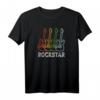 Rockstar Kinder Vintage Gitarre T-Shirt – Cooles Geschenk für junge Rockfans, Geburtstags- und Partyoutfit für Kinder