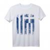 GRIECHENLAND Flagge T-Shirt für Damen, Herren und Kinder – Klassisch geschnitten, doppelt genähter Saum, ideal für Fans und Reisen