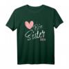 Big Sister 2024 Herz T-Shirt - Schwangerschaft Verkünden & Geschenk für die Große Schwester 2024