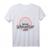 Kinder Ich werde Große Schwester 2024 Verkündung Schwangerschaft T-Shirt – Süße Babyankündigung für die ganze Familie