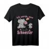 Kinder Große Schwester 2024 T-Shirt – Originelles Geschenk zur Babyverkündung & Geburt, perfekt für die große Schwester