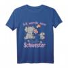 Kinder Große Schwester 2024 T-Shirt – Originelles Geschenk zur Babyverkündung & Geburt, perfekt für die große Schwester