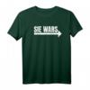 Sie wars | Pfeil rechts | Lustiges Partnerlook T-Shirt für Geschwister, Paare & Familien - Witziges Outfit für Bruder und Schwester